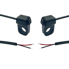 2PCS Motorcycle Handlebar Switch 12V Light Toggle Switches - Waterproof ON-Off
