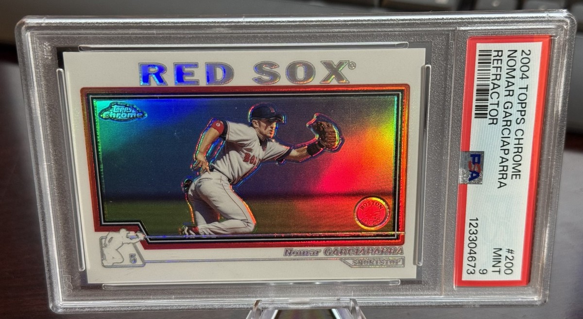 2004 TOPPS CHROME REFRACTOR #200 NOMAR GARCIAPARRA RED SOX POP 3