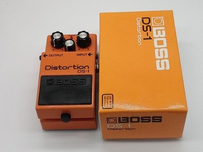 Boss DS-1 Distortion Guitar Effects Pedal Orange with Original Box Used Japan