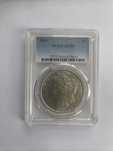 1901 Morgan Silver Dollar - PCGS AU 55