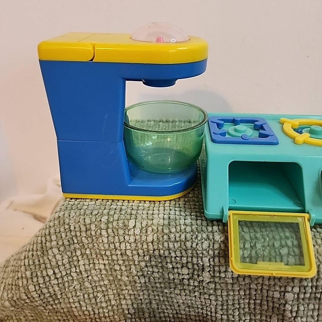 調理器具 Tom & toys 1993 WNR Toys Mini Kitchen Set Lot 4 Appliances Mixer Toaster