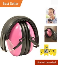 Noise Cancelling Earmuffs, Adjustable Hearing Protection, 26dB NRR, Foldable,...