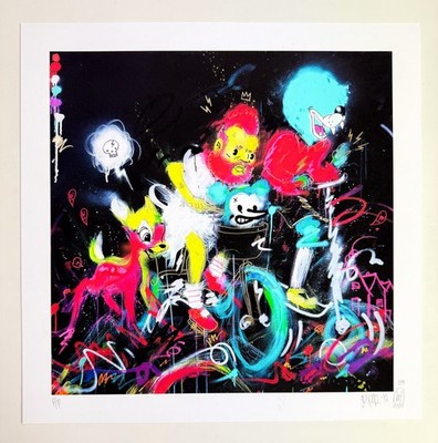 Jasper Wong Homies 4 Life POW! WOW! HAWAII Signed & Numbered Print Proof COA