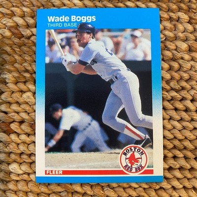 Vintage 1987 Fleer Wade Boggs #29 Boston Red Sox Baseball Card