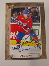 2024-25 Upper Deck Engrained Icons Saku Koivu Beehive Signatures Auto #BH-SK