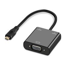 Micro HDMI to VGA Adapter Active Micro HDMI to VGA Video Converter Cable with...