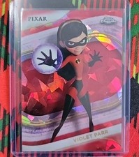 VIOLET PARR 3/5 Red, Topps Chrome Sapphire Disney