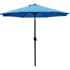 9' Patio Umbrella Outdoor Table Umbrella with 8 Sturdy Ribs Sun Shade Shelter