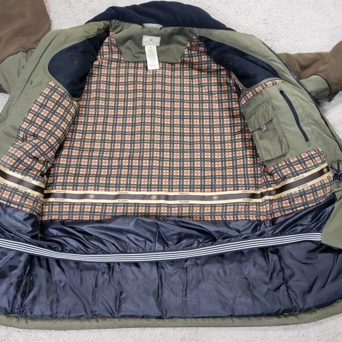 Beretta Coat Men M Green Brown Hunting Shooting Utility Jacket Pockets Lined image 2