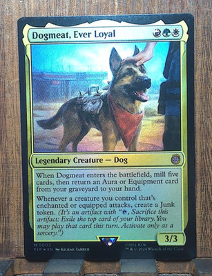 MTG  Dogmeat, Ever Loyal  (FOIL MYTHIC) Universes Beyond: Fallout  NM  