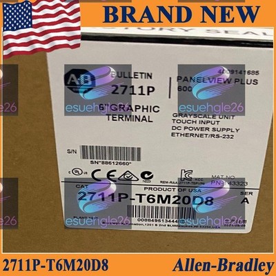 AB 2711P-T6M20D8 Ser A PanelView Plus 600 Factory Sealed 2711PT6M20D8 1PC