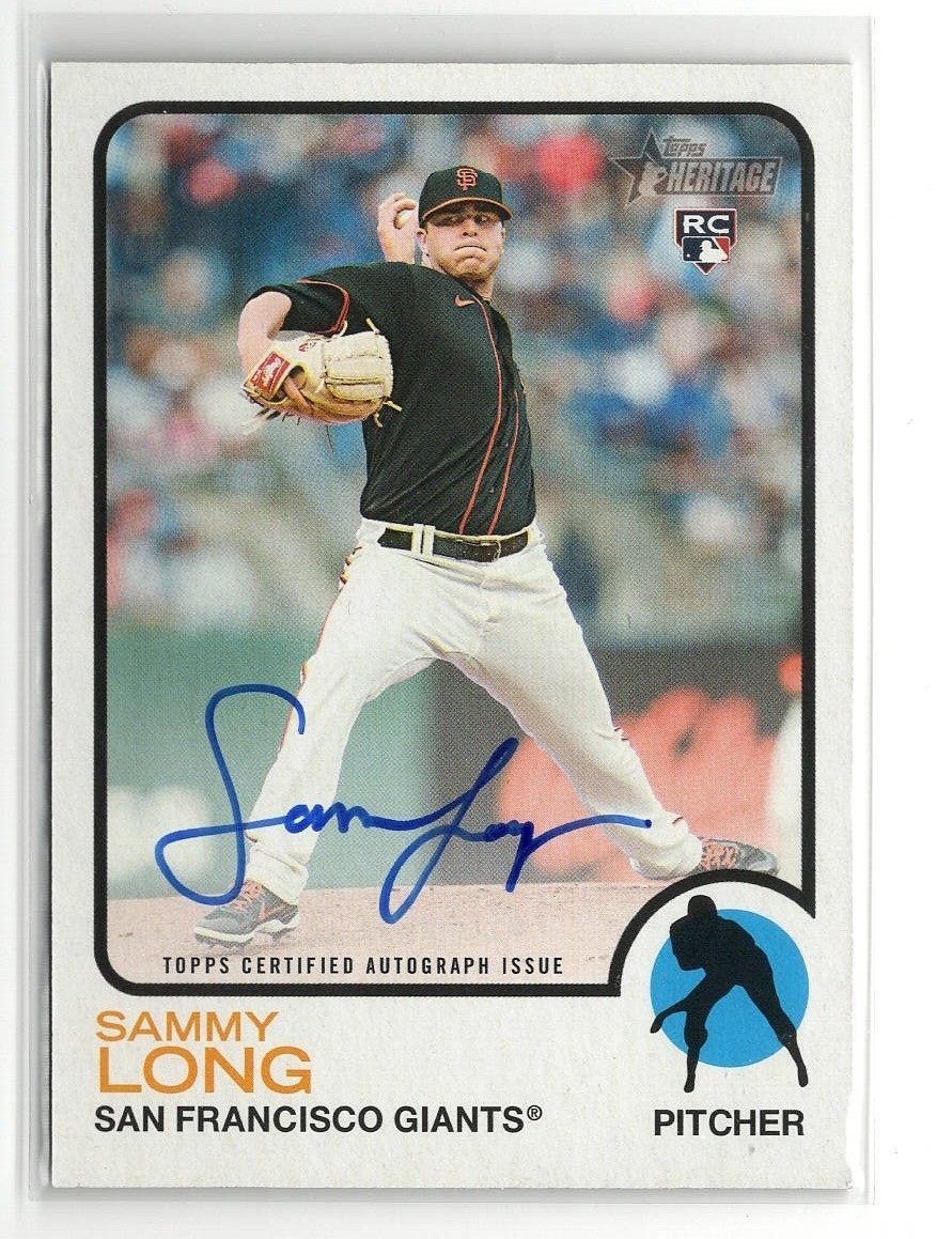 2022 Topps Heritage Real One Auto Sammy Long #ROA-SL Rookie RC | KC Royals