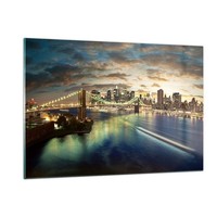Wandbilder 120X80Cm Glasbild Amerika Architektur New York Xxl Bilder Wanddeko