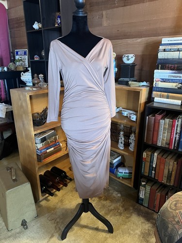 Dorothea Schumacher Dress, tan rousched