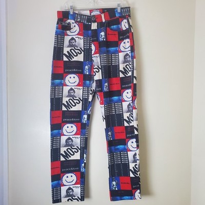 Vintage Moschino Jeans Peace Love 90's Y2K Michaelangelo David Pop Art Believe