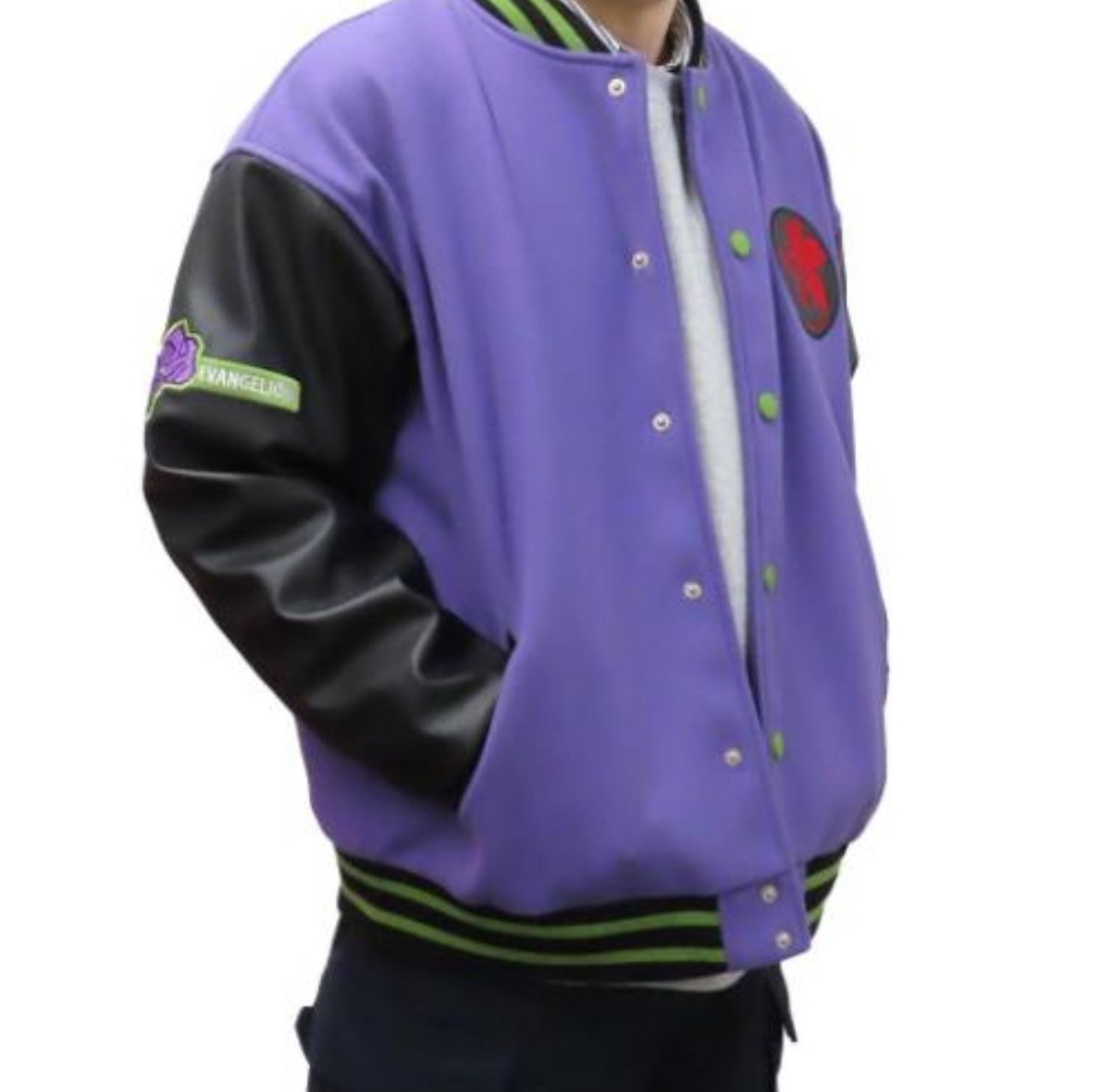 NEW Evangelion Unit 01 Baseball Jacket Purple x Black Size 3L