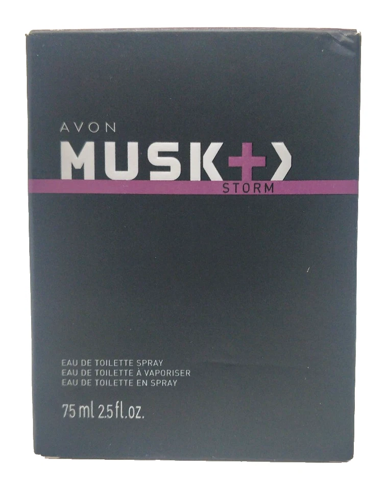 Avon Musk + Storm Spray Colonia Perfume EDT 2.5 oz Nuevo Stock Antiguo Probador Retirado Foto 2 de 4