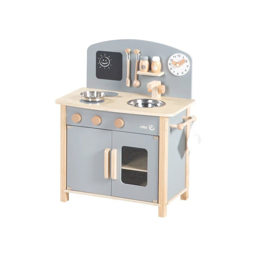 Cuisine enfant en bois ROBA design durable avec évier et four