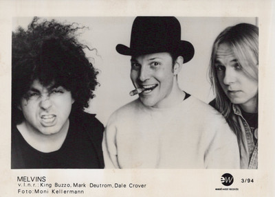 Melvins Band Foto Original Schwarz Weiß Presse Promotion März 1994