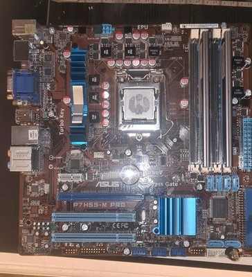 Asus Motherboard P7H55-M Pro 4GB RAM Intel Pentium