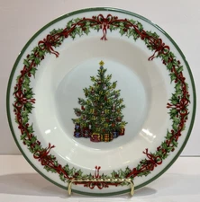 Traditions Holiday Celebration Rimmed Soup Bowl Christopher Radio