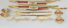 1962 62 Impala Super Sport 24k Gold Plated Emblem Kit.