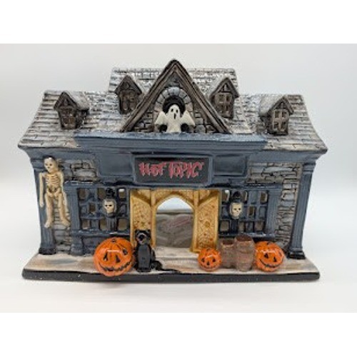 Blue Sky Clayworks X Hot Topic Haunted House Halloween Tea Light Candle Holder