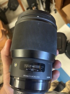Sigma 85mm f/1.4 DG Telephoto Lens Sigma Mount Auto/Manual Focus 86mm
