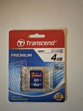 Transcend SDHC Card 4GB Media Memory Card Class 6; new Unopened OEM packaging