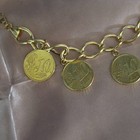 2pc marked 925 Coin Style Pendant and Charm Bracelet — photo 5