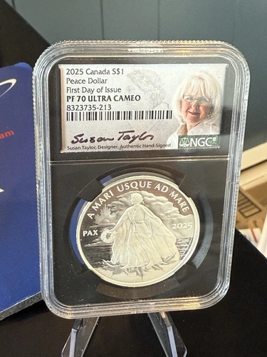 2025 Canada 1 oz Proof Silver NGC PF70 Ultra Cameo FDOI Susan Taylor signature