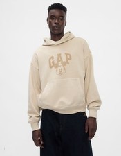 Gap X Disney Beige Mickey Mouse Hoodie Size M NWT RT 90