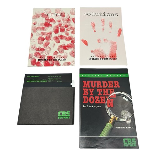 Mystery Master Murder by the Dozen Apple II+/IIe Juego CBS Software Completo 1983 - Imagen 7 de 10