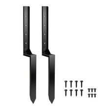2x Fence Post Repair Spike 81cm, Metal Support Kit w Drill for Fence&Gate Posts