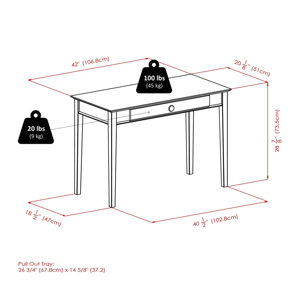 Wood Studio Home Office, Honey - Image 3 of 4