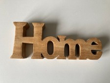 Holz Schriftzug HOME Deko Landhausstil Vintage Holzdeko Aufsteller 24 cm