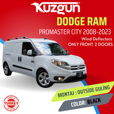 STARK SCHWARZ WİND DEFLEKTOR FÜR DODGE RAM PROMASTER CİTY 2008-2023 2 STÜCK