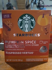 Starbucks by Nespresso Vertuo Line Pumpkin Spice Flavored Light Roast Coffee Pod