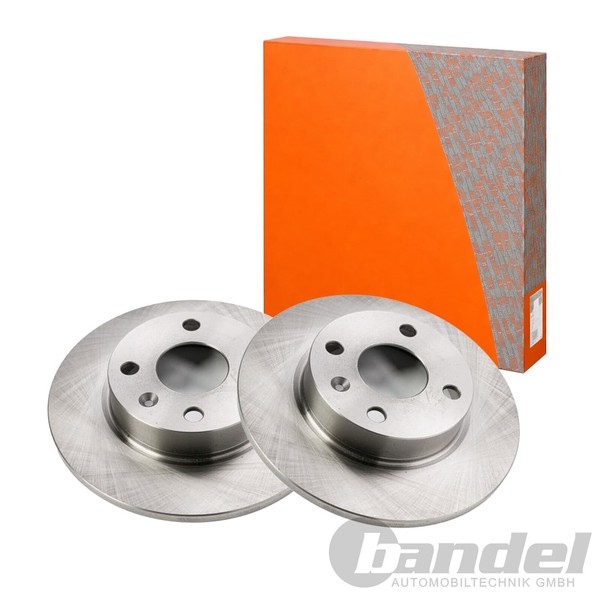 2X Dr!Ve+ Bremsscheiben 240Mm Voll Hinten Passend FüR Opel Combo Corsa Tigra | D-image
