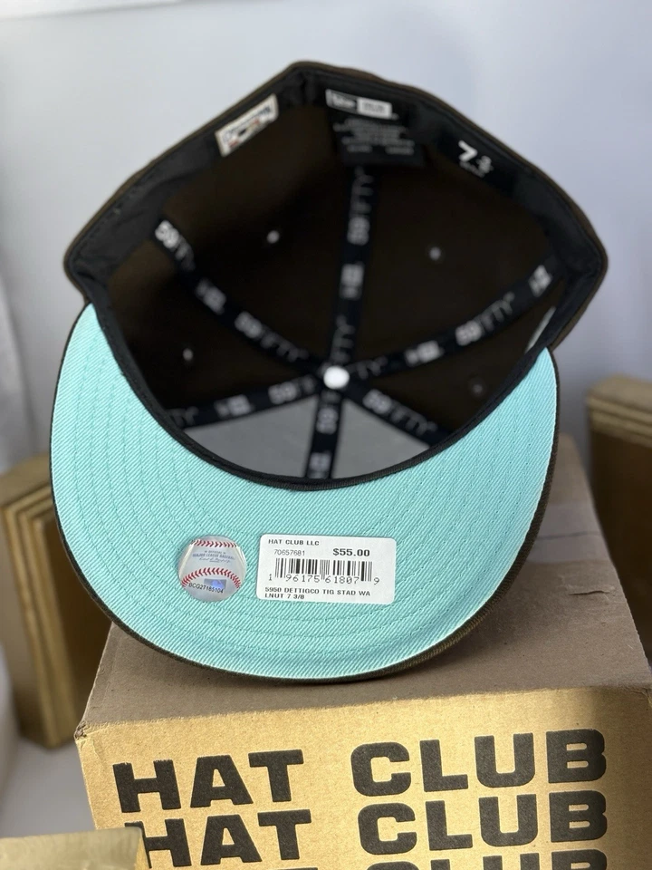 Detroit Tigers Hat Club Noho Nati New Era  59FIFTY 7 3/8 DSWT - Rare With Pin - Image 4 of 4