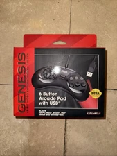 Sega Genesis 6-Button Arcade Pad With USB RB-SGA-035 NEW