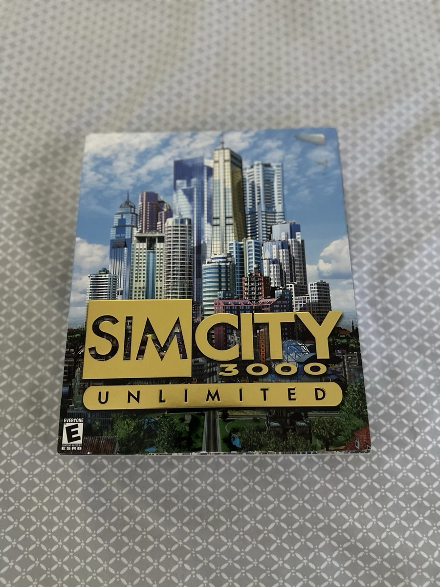 Jeu PC Sim City 3000 (Hits Collection) - Version Boîte, Sans Notices - Bon état