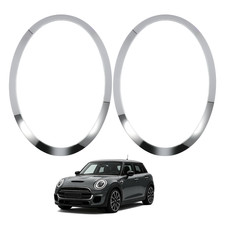 2X Links+Rechts Chrom Scheinwerfer Zierring F�r BMW Mini F55 F56 F57 2014-2021