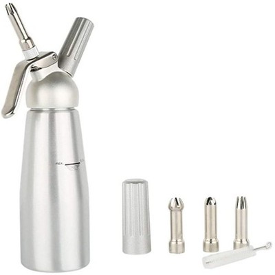 Cream Whipper, Stainless Steel, Aluminum (Silver)