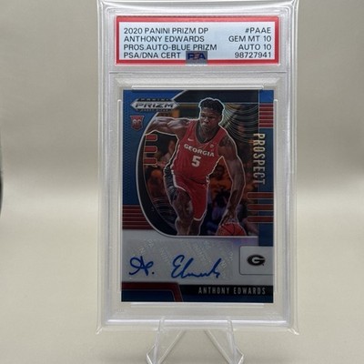 2020-21 Panini Prizm DP- Prospect Auto Blue Prizm /149 Anthony Edwards #PA-AE