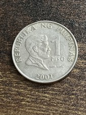 2001 Philippines 1 One Piso Beautiful Actual Coin TC427*