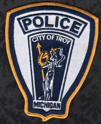 #ad Troy Michigan Police Patch FREE USA SHIPPING $6.95