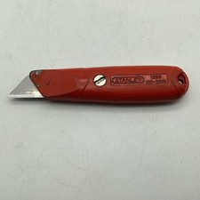 Vintage Stanley 1299 (10-599) Fixed Blade Red Utility Knife Made in USA Works