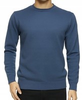 Herren Pullover Aus Kaschmir Und Merinowolle Merino 3XL Xxxl Blau 104