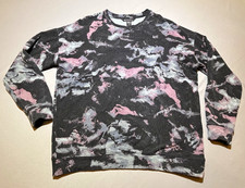 Athleta Balance Women s S Black Pink Gray Camo Crewneck Pullover Sweatshirt